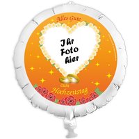 Personalisierter Fotoballon Hochzeitstag