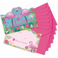 Flamingo Einladungen inkl. Umschläge