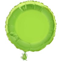 Runder Folienballon hellgrün 35 cm