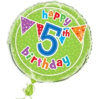 Folienballon Happy 5th Birthday