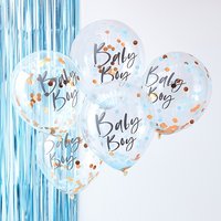 Babyparty Baby Boy Konfetti Ballons