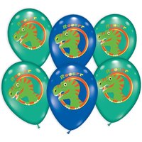 Bunte Ballons mit Dinosaurier-Motiv