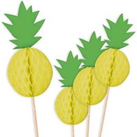 Ananas Sommerparty 10x Waben Food Picker