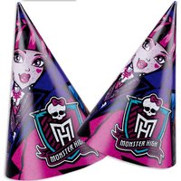 Monster High Partyhüte im 6er Pack