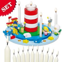Goki Geburtstagskranz Set Leuchtturm