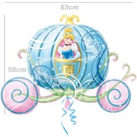 Prinzessin Cinderella-Kutsche XXL Ballon