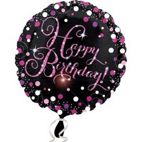Happy Birthday Glitzerballon