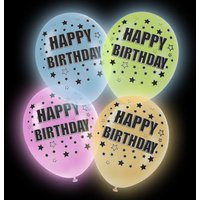 LED Luftballons Happy Birthday