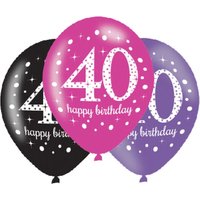 Luftballons zum 40. Geburtstag