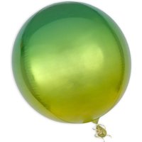 Orbz Folienballon in Gelb-Grün