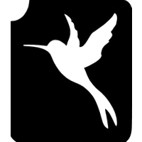 Kolibri - flinker Vogel Tattooschablone