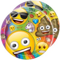 Emoji Rainbow Fun Partyteller im 8er Pck