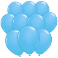 100 hellblaue Luftballons