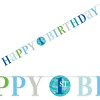 1. Geburtstag BLUE DOTS Buchstabenkette