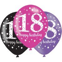 Luftballons zum 18. Geburtstag