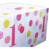 PINK DOTS Tischdecke zum 1. Geburtstag