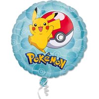 Pokemon Folienballon mit Pikachu und Pokeball
