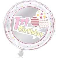 Folienballon 1st Birthday