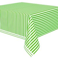 Tischdecke mit weiß/lindgrüne Streifen
