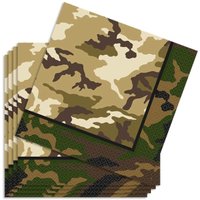 Camouflage Servietten groß 16 Stk.