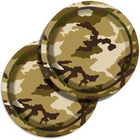 Camouflage Teller 8er Pack