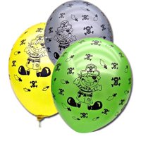 Latexballons mit Piraten Aufdruck für kleine Kinder