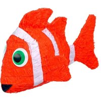 Geburtstagspinata Clownfisch in Orange 53x22x30cm