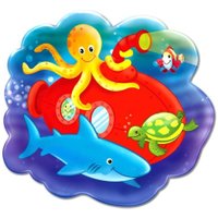 Unterwasser-Party Snack-Tablett