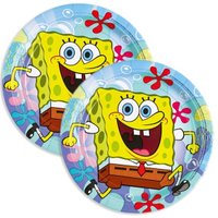 Spongebob Partyteller mit lachendem Schwammkopf