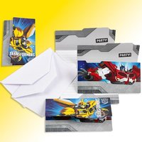 Transformers Einladungen 6er Pack