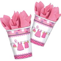 Partybecher It s a Baby Girl in Pink aus Pappe
