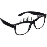 Spaß-Brille mit schwarzen Wimpern