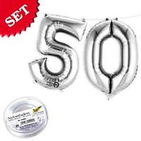 Mini Folienballon Zahl 50