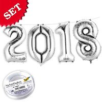 Mini Folienballons Zahl 2018