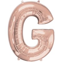 Folienballon Buchstabe G - Rosé Gold