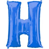 Folienballon Buchstabe H - Blau