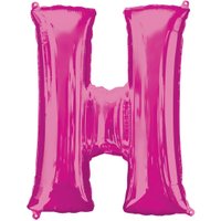 Folienballon Buchstabe H - Pink