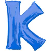 Folienballon Buchstabe K - Blau