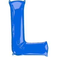 Folienballon Buchstabe L - Blau