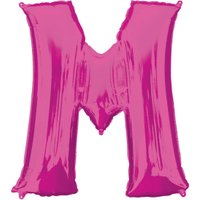 Folienballon Buchstabe M - Pink