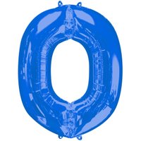 Folienballon Buchstabe O - Blau