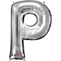Folienballon Buchstabe P - Silber