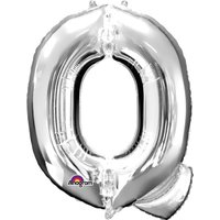 Folienballon Buchstabe Q - Silber