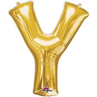 Folienballon Buchstabe Y - Gold