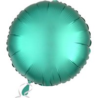 Folieballon rund Satin Luxe Jadegrün