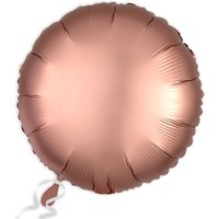 Folieballon rund Satin Luxe Rose-Kupfer
