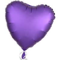 Folienballon als Herz Lila 34 cm
