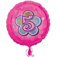 Runder Folieballon zum 5. Geburtstag