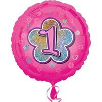 Runder Folieballon zum 1. Geburtstag