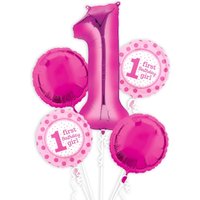 1. Geburtstag Mädchen Ballon-Set